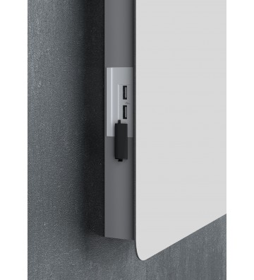 Bathroom Furniture Drop Torino 90 White-2 Furniture Stand, Sink & Mirror