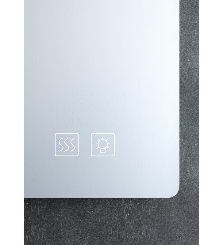 Bathroom Furniture Drop Torino 90 White-2 Furniture Stand, Sink & Mirror