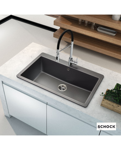 Νεροχύτης Ένθετος Schock Cristadur Mono Granite Puro 83,8x53cm