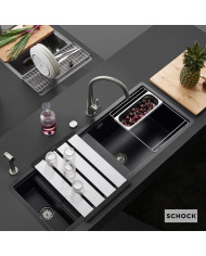 Schock Cristadur Prepstation Inset Sink 114x46cm. Color: Puro