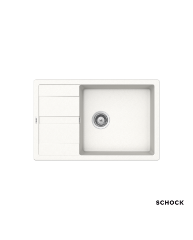 Schock Cristalite Manhattan SuperWhite Single Bowl Undermount Sink with Apron 78x50cm