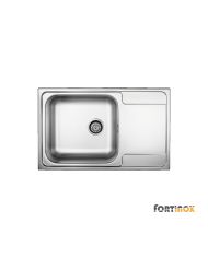Valley Stainless Steel Kitchen Sink 79x50 Fortinox Inox Smooth (26105-110)
