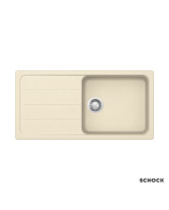 Schock Cristalite Element Vanilla Reversible Single Bowl Sink & Apron 100x50cm
