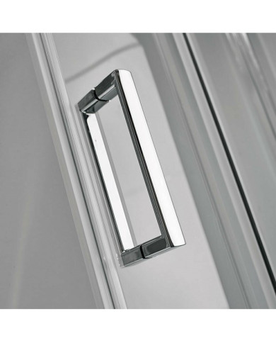 Semicircular Sliding Shower Enclosure Transparent Crystal Starlet Quadrant 1/4 circle Clear Chrome 90x180