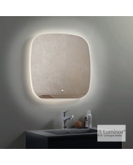 Καθρέφτης Μπάνιου Φωτιζόμενος Led Αντιθαμβωτικός με Ακρυλικό Πλαίσιο Fres (70x70)