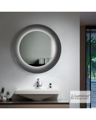 Καθρέφτης Μπάνιου με Πλαίσιο Αλουμινίου Φωτιζόμενος Led Στρόγγυλος Luminor Ring Ø75