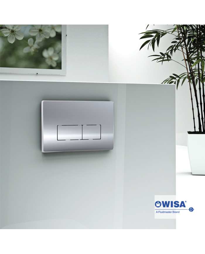 Easy-Touch Wisa Key F092-100 Chrome Control Panel for Concealed Cisterns