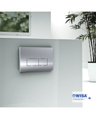 Easy-Touch Wisa Key F092-100 Chrome Control Panel for Concealed Cisterns