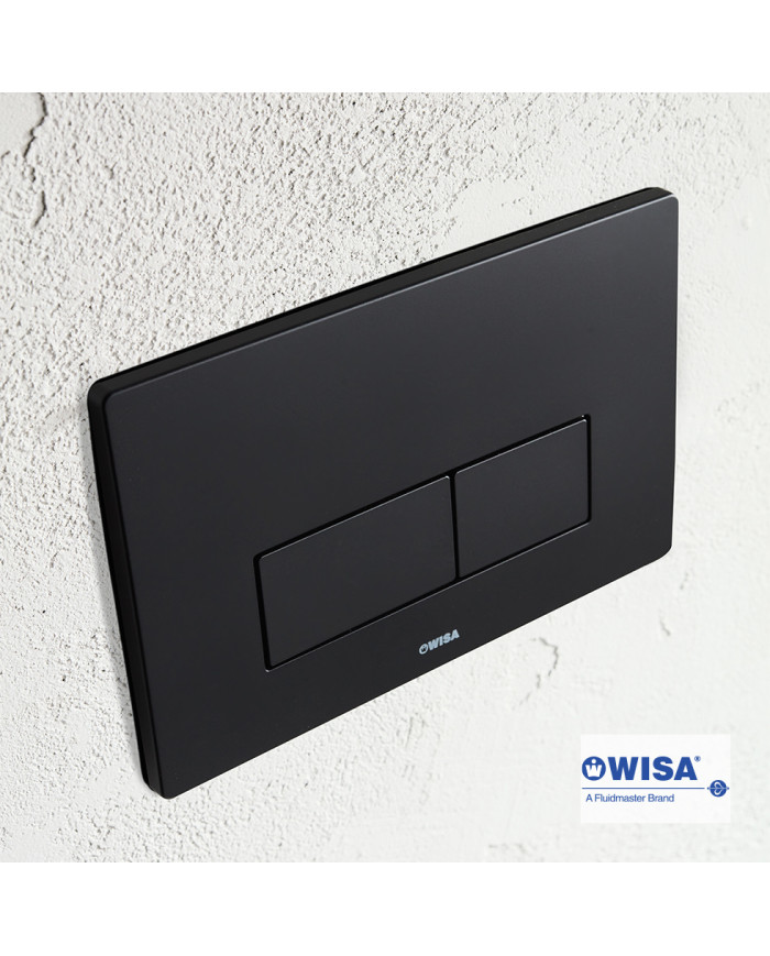 Easy-Touch Wisa Key F092-400 Black Matt Control Panel for Concealed Cisterns