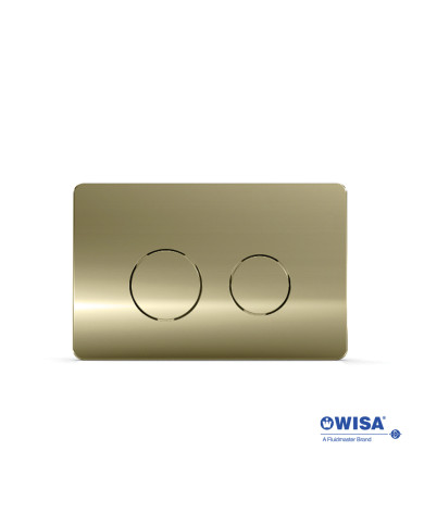 Easy-Touch Wisa Circle F099-200 Magre Gold Control Panel for Concealed Cisterns