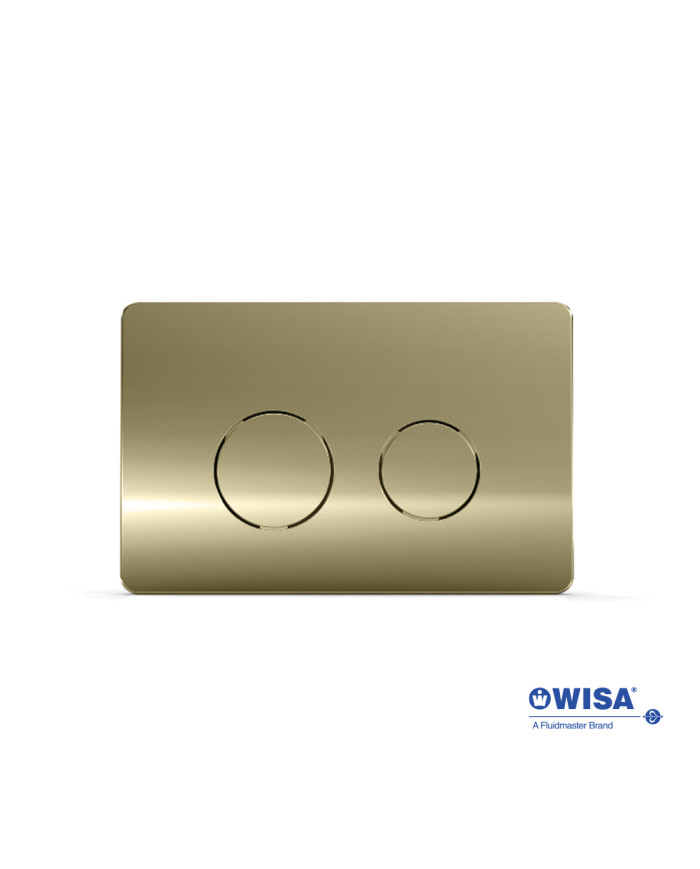 Easy-Touch Wisa Circle F099-200 Magre Gold Control Panel for Concealed Cisterns