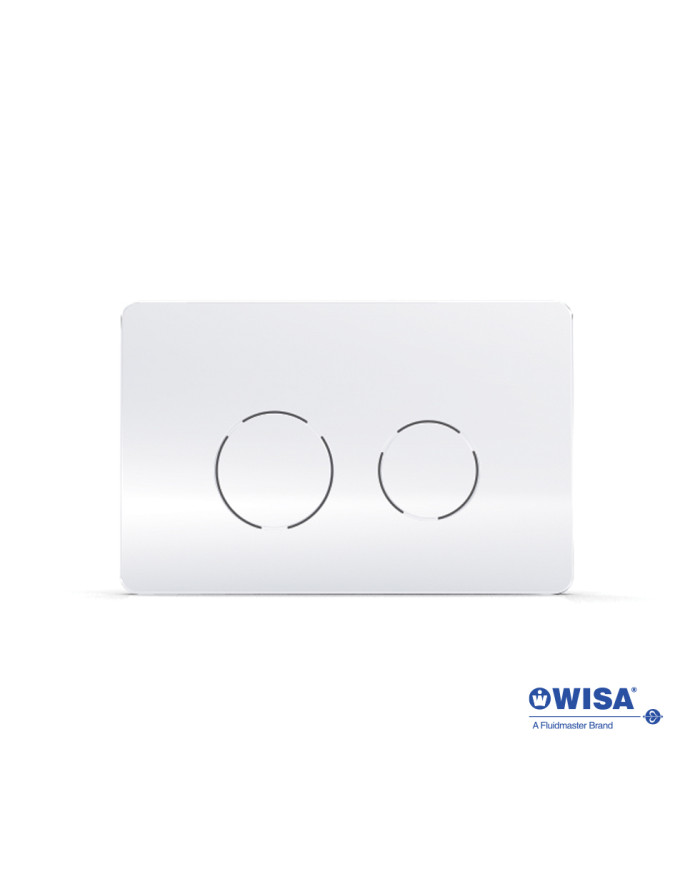 Easy-Touch Wisa Circle F099-300 White Control Panel for Concealed Cisterns