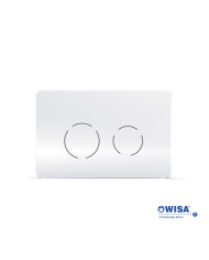 Easy-Touch Wisa Circle F099-300 White Control Panel for Concealed Cisterns