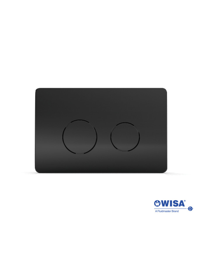Easy-Touch Wisa Circle F099-400 Black Matt Control Panel for Concealed Cisterns