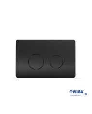 Easy-Touch Wisa Circle F099-400 Black Matt Control Panel for Concealed Cisterns