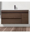 Bathroom Furniture Dual K 120 plywood birch upholstery Oak Base, washbasin, mirror with / without Column