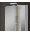 Έπιπλο Μπάνιου Katarina 60 cm MDF Λάκα βάση, νιπτήρας, καθρέπτης, στήλη