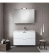 copy of Bathroom Furniture Marcella MDF White Lacquer 80 cm base, sink, mirror-cupboard