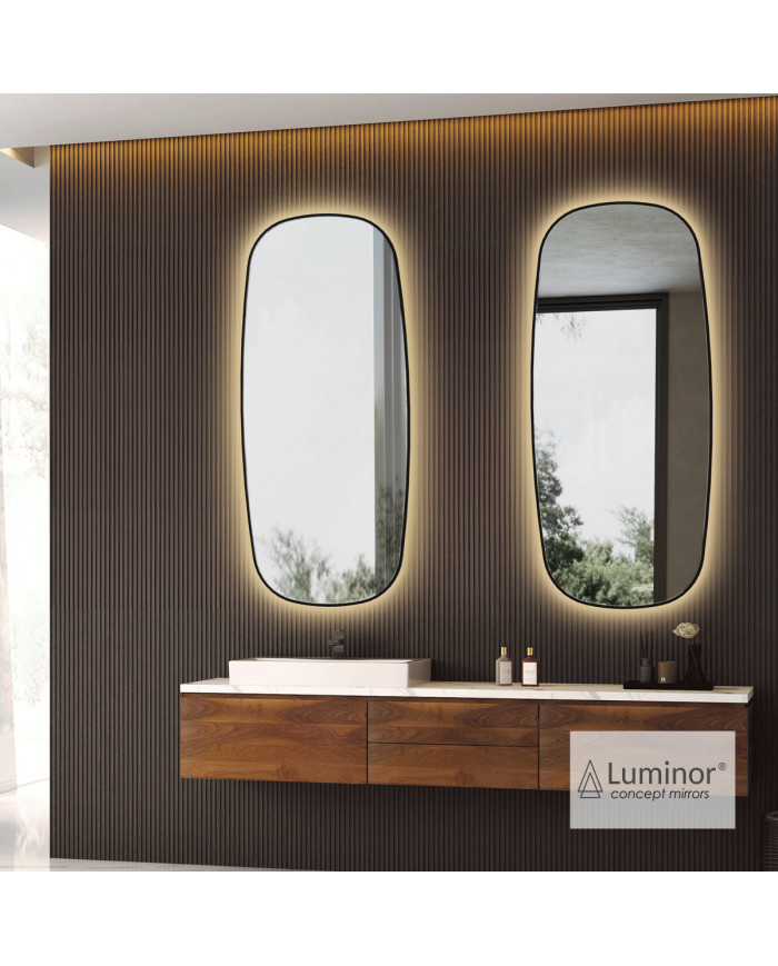 Luminor Zen Music Anti-Glare Illuminated Bathroom Mirror (Built-in Bluetooth Speakers) 50x110