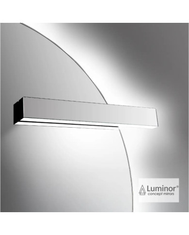 Καθρέφτης Μπάνιου Με Έκκεντρη Απλίκα Φωτιζόμενος Led Luminor Milo Ø75cm