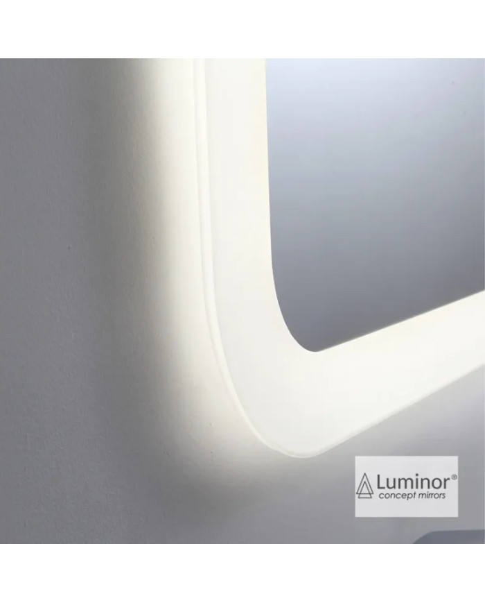 Καθρέφτης Μπάνιου Φωτιζόμενος Led Αντιθαμβωτικός με Ακρυλικό Πλαίσιο Luminor Keen (60x80)