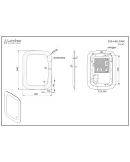 Καθρέφτης Μπάνιου Φωτιζόμενος Led Αντιθαμβωτικός με Ακρυλικό Πλαίσιο Luminor Keen (60x80)