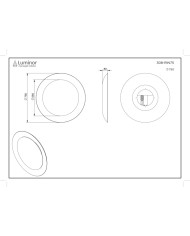 Καθρέφτης Μπάνιου με Πλαίσιο Αλουμινίου Φωτιζόμενος Led Στρόγγυλος Luminor Ring Ø75