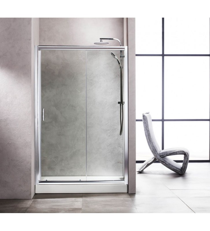 Cabin New Tema Sliding Entrance Door (wall-to-wall) Double-leaf Transparent