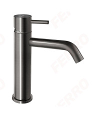 Μπαταρία Νιπτήρα Χαμηλή Ferro Ciriculus Gun Metal PVD με Βαλβίδα Clic-Clac (BCK2GM)