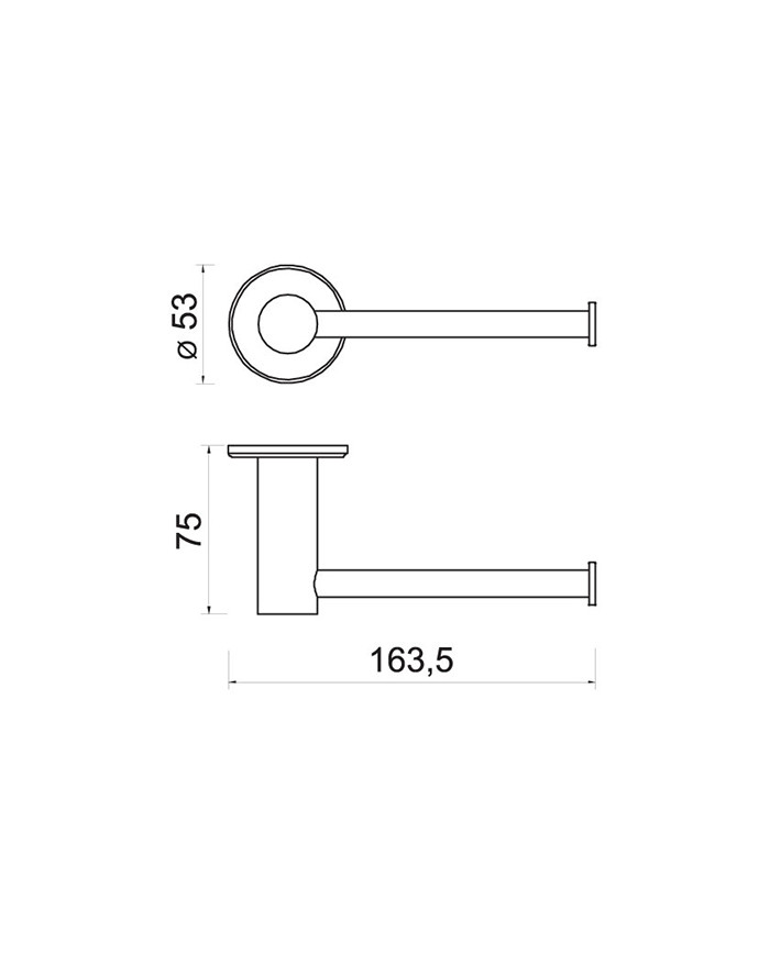 Χαρτοθήκη Ανοιχτή Ferro Ciriculus Gun Metal PVD (ASM33GM)