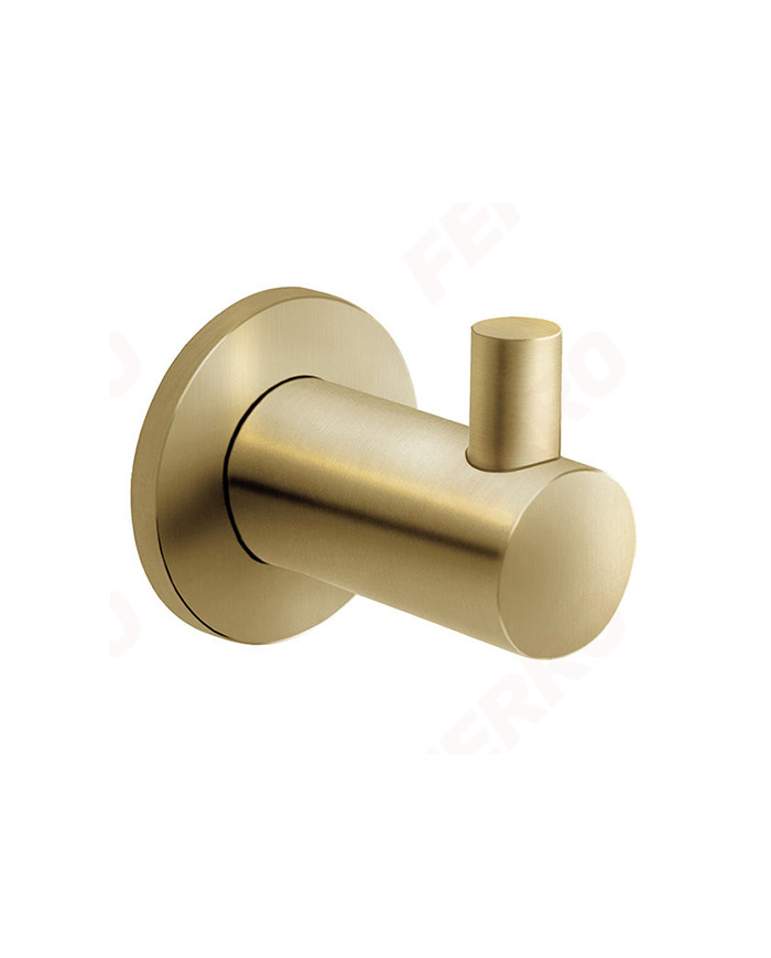 Άγκιστρο Μπάνιου Μονό Ferro Ciriculus Brushed Gold PVD (ASM05BG)