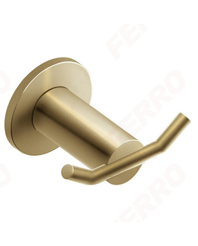 Άγκιστρο Μπάνιου Διπλό Ferro Ciriculus Gun Metal PVD (ASM06BG)