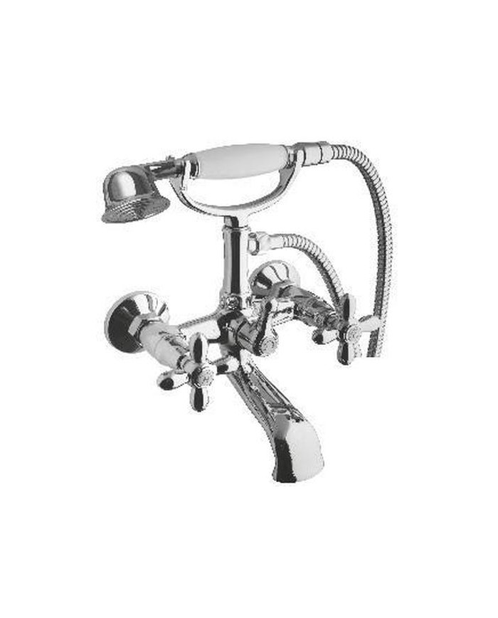Bathroom Faucet Ferro XD11 Retro Mixer Complete Chrome Set