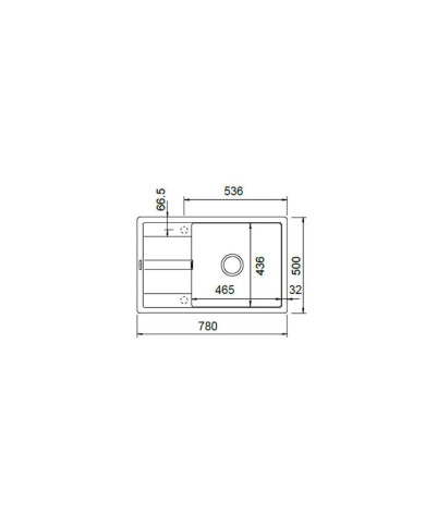 Schock Cristalite Manhattan Vanilla GR Single Bowl Undermount Sink with Apron 78x50cm