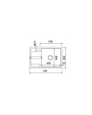 Schock Cristalite Manhattan Vanilla GR Single Bowl Undermount Sink with Apron 78x50cm