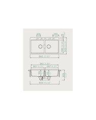 Νεροχύτης Γρανίτης  Ένθετος Schock Cristadur Polaris Mono 86x50cm