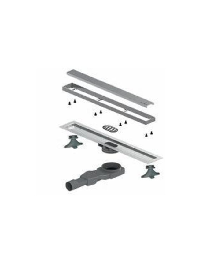 Floor Drain Shower Channel 60cm Cora Inox Black Brushed PVD Flat Linear (82060-811)