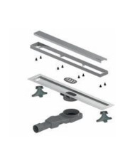 Floor Drain Shower Channel 60cm Cora Inox Black Brushed PVD Flat Linear (82060-811)