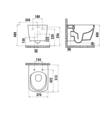 Creavit Elegant Rim-Off Rimless EG 321