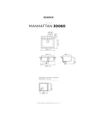 Schock Cristalite Manhattan Vanilla Inset Sink 57x51cm