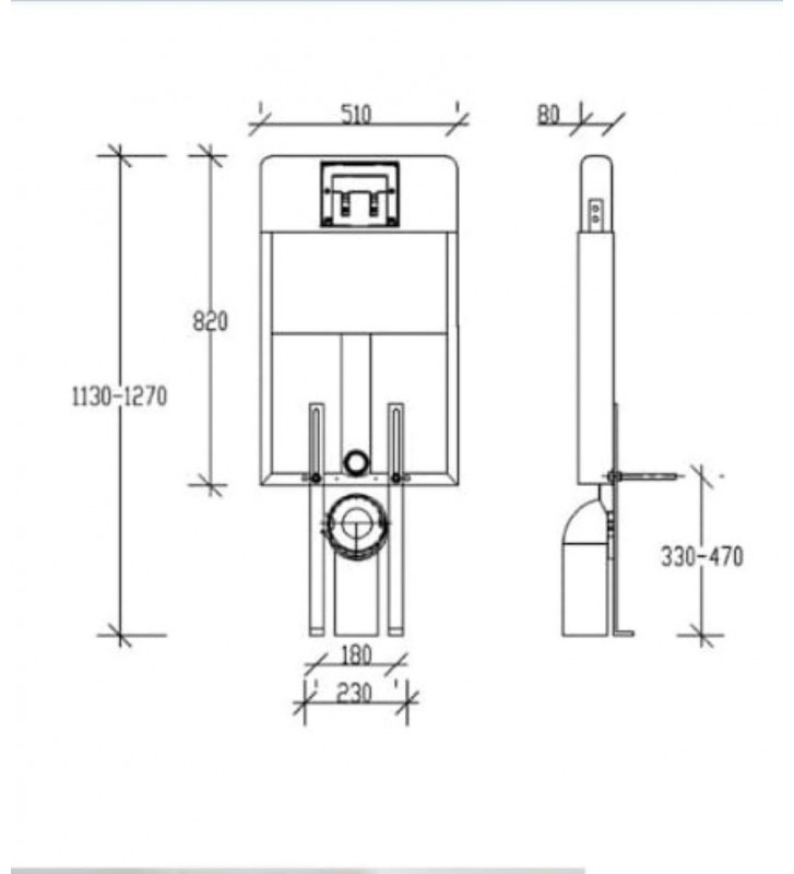Εντοιχιζόμενο Καζανάκι Siamp Verso 80 TD (11180)