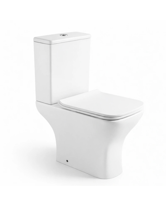 Tema Sprint Rimless Floor-Mounted Toilet Set 60cm H.P. Backsplashes With Cistern-Cover-Mechanism (SPR 3160)