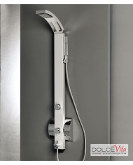 Στήλη  Ντους Dolce Vita Idea-100 Spout Satin Θερμομικτική από μασίφ Αλουμίνιο 3 Εξόδων  Ύψος 136,4cm