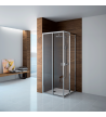 Shower Cabin Tema Versus 400 Square Transparent Nanotechnology with Height 195cm