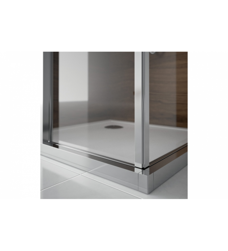 Shower Cabin Tema Versus 400 Square Transparent Nanotechnology with Height 195cm