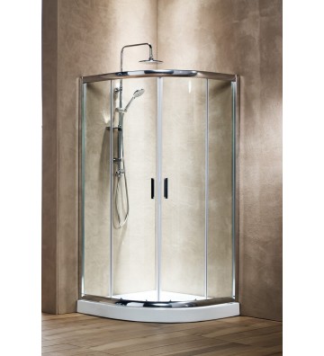 Καμπίνα Ντους New Tema Ημικυκλική Διάφανη