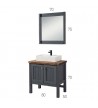 Solid Orion Bathroom Furniture with cupboard base