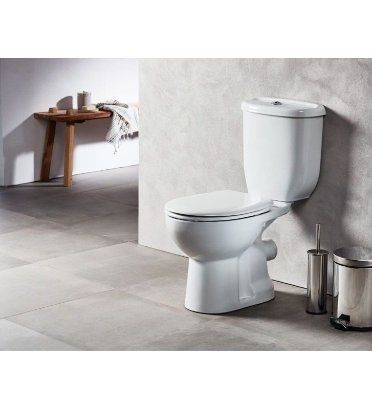 Σετ Λεκάνη Creavit Athena Χ.Π Soft closing Κάλυμμα Thermoplast & Καζανάκι με διπλό μηχανισμό Πισωστόμια