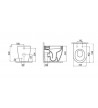 High Pressure Basin Back to Wall Creavit Free (FE 350) Fittings & Cover