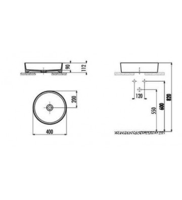 Sink Creavit White LP 140 Ø40